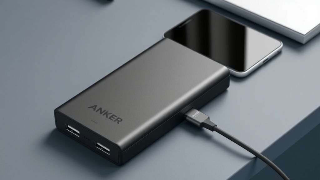 Anker新款25000mAh移动电源：游戏玩家的移动充电站