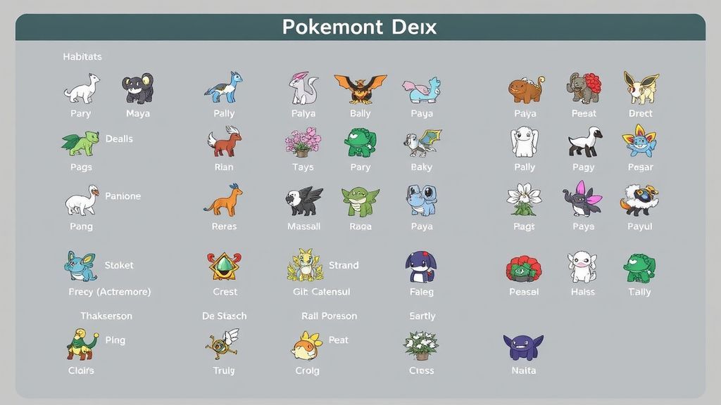 宝可度假地栖息地图鉴全解析